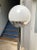 - Model Globus parquet floor lamp - Produced by Lumi Italy - Made circa 1977 - The white globes are in Murano glass -...