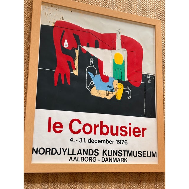 Mid-Century Modern Le Corbusier - Nordjyllands Kunstmuseum Exhibition Poster 1976 For Sale - Image 3 of 15