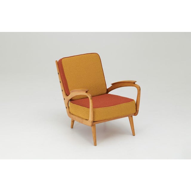 Goldenrod Armchairs by B. Spuijs for De Ster Gelderland, 1950s, Set of 2 For Sale - Image 8 of 18