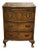 Vintage English Walnut Chest of Drawers, 1950s For Sale