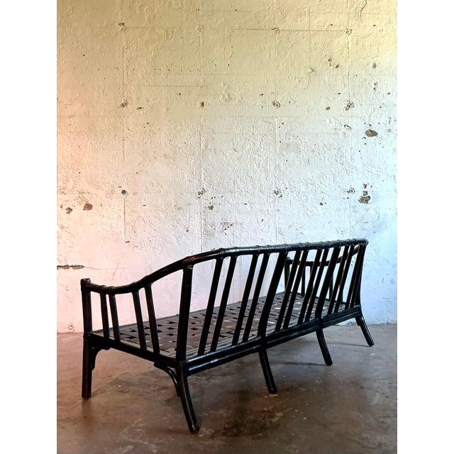 Vintage Boho McGuire Bent Rattan Sofa For Sale In West Palm - Image 6 of 12