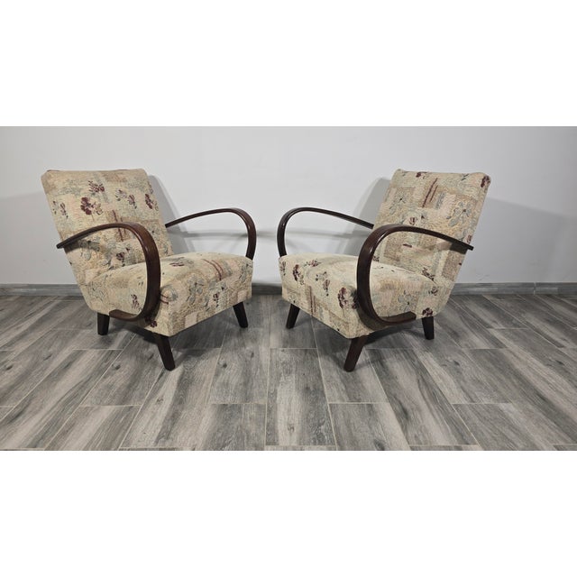 Vintage Armchairs from Jindrich Halabala, 1940s, Set of 2 For Sale - Image 6 of 11