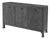 Chatham 60 in. W Rectangular Raffia 3 Door Sideboard, Charcoal Raffia For Sale