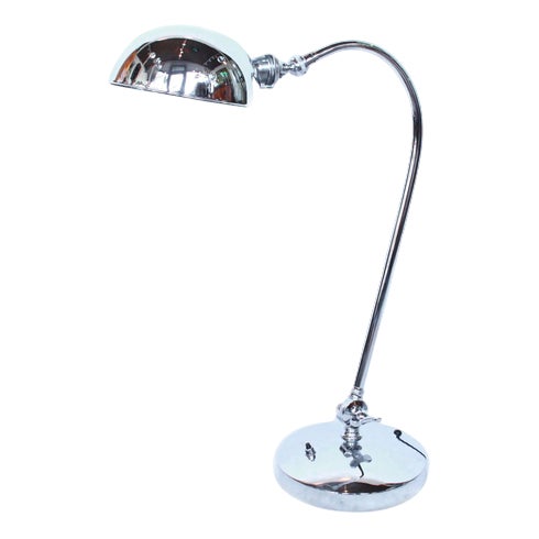 Vintage Table Lamp in Chrome, 1930s For Sale