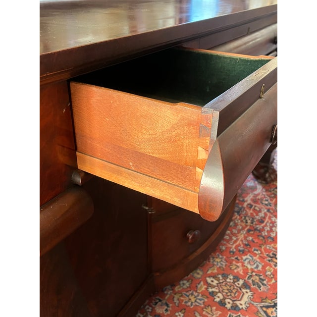 Large 1880's Empire Mahogany Buffet For Sale In Los Angeles - Image 6 of 8