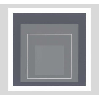 1968 Josef Albers "White Line Squares V" Serigraph For Sale