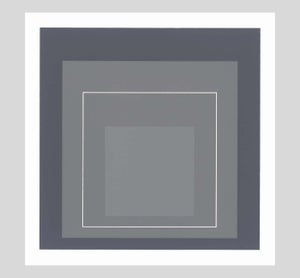 1968 Josef Albers "White Line Squares V" Serigraph