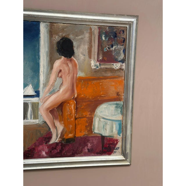 Carl Magnus Lindqvist, Summer Cottage, 1960s, Oil on Canvas, Framed For Sale - Image 6 of 18