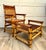 Vintage Bamboo, Rattan & Wood Lounge Chairs With Ottoman, Set of 3 For Sale - Image 13 of 18