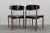 Black Wood and Black Leatherette Dining Chairs, Denmark, 1960s, Set of 6 For Sale - Image 8 of 18