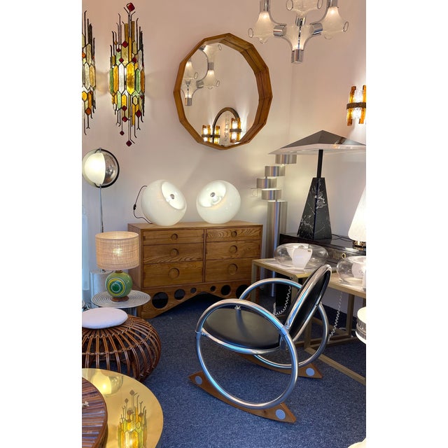 Space Age Pair of Vacuna Murano Glass Lamps by Artemide, Italy, 1968 For Sale - Image 9 of 12