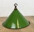 British Industrial Green Enamel Factory Pendant Lamp, 1950s For Sale - Image 9 of 17