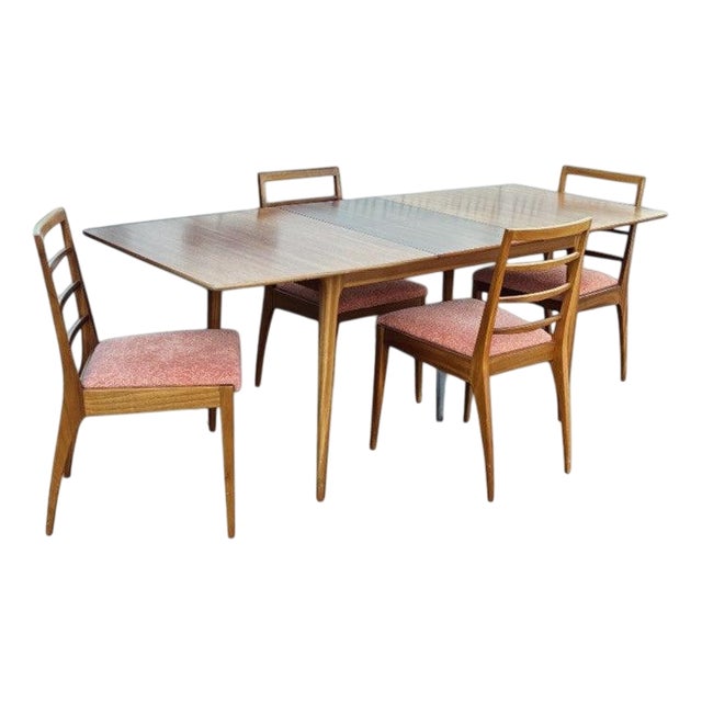 Set of Mid-Century Teak Extending Dining Table & Chairs from McIntosh For Sale