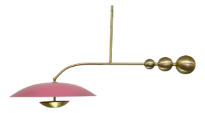 Doll Pink Color Brass Pendant Light Fixture