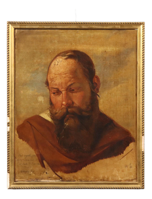 Filippo Marsigli, Portrait, Oil on Paper on Canvas