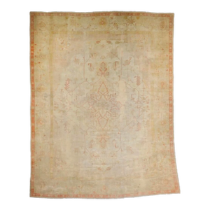 Fine Antique Turkish Oushak Rug 13'0" X 16’10”
