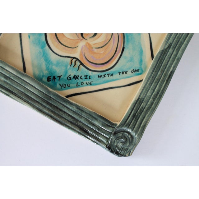 Vintage Rhonda Cearlock Studio Art Ceramic Wall Art Hangings S/3 For Sale In Milwaukee - Image 6 of 11