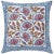 Indian Suman-Nargis Coral, Blue & Camel Reversible Pillow Cover For Sale - Image 3 of 4