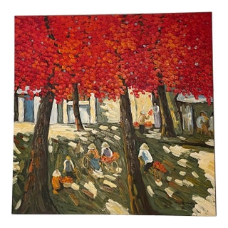 “Untitled”, Oil on Canvas, Jing Zhong (Signed) For Sale