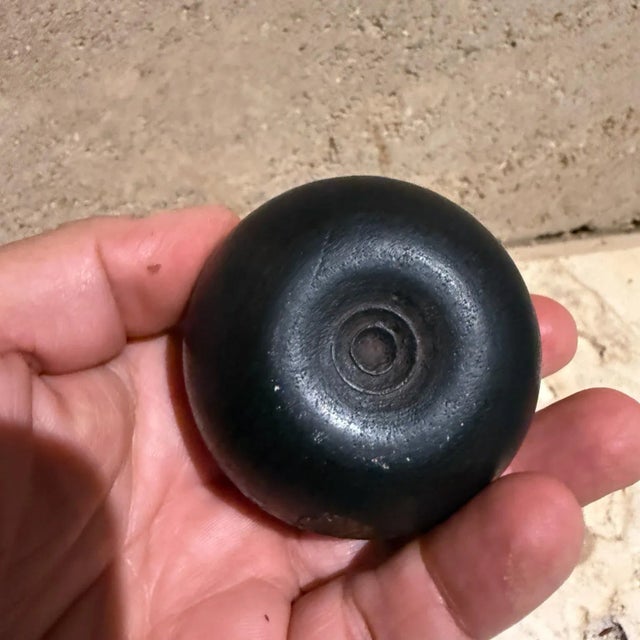 1970s Small Lidded Wood Vessel Container For Sale - Image 16 of 18