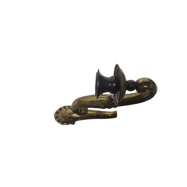 Metal Classicist Bronze Wall Lamp, Poland, 1900s For Sale - Image 7 of 9