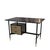 Elegant Italian desk from the 1950s, crafted in rosewood and featuring a refined combination of materials characteristic...