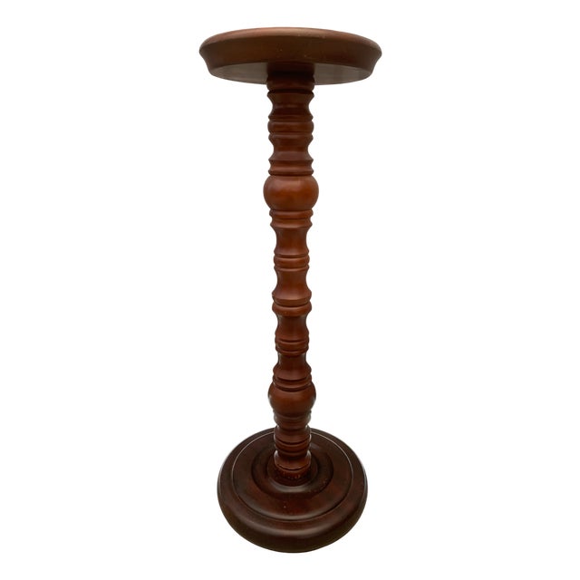 Pedestal Beech Table, 1970s For Sale