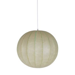 Vintage Cocoon Pendant Lamp attributed to Goldkant Leuchten, 1960s For Sale