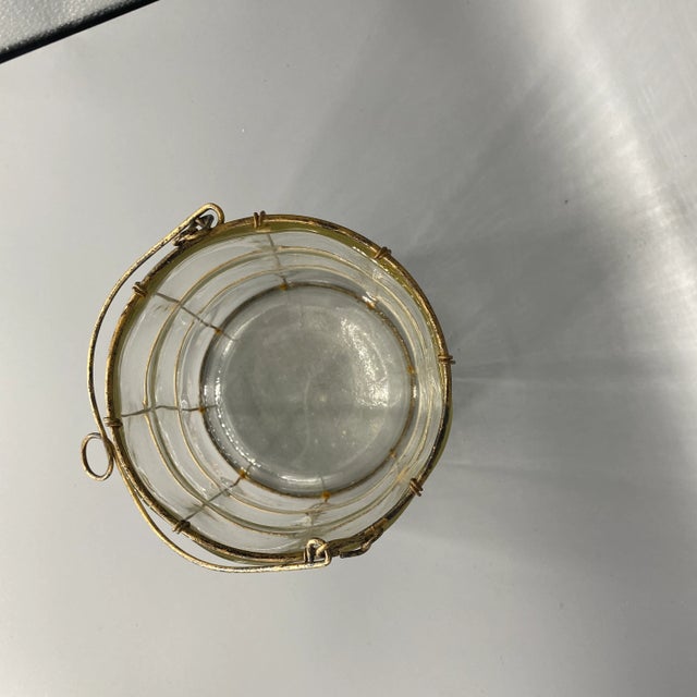 Caged Glass Bucket With Handle For Sale - Image 4 of 9