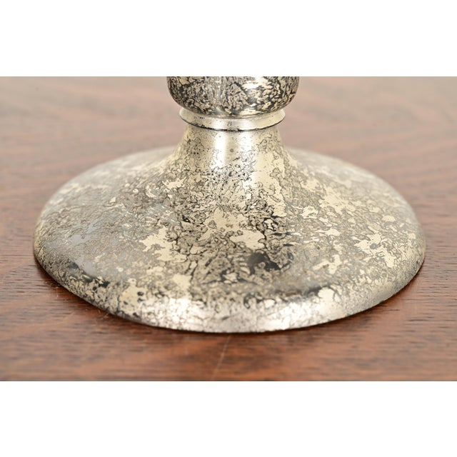 Silver Roycroft Arts & Crafts Silver Finished Copper Candlesticks, Pair For Sale - Image 8 of 13