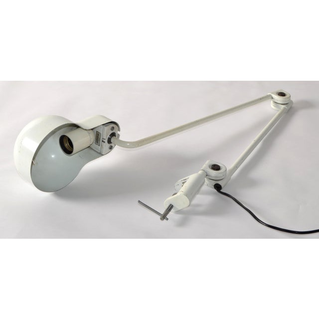 1950s Stilnovo Swing Desk Table Lamp Off White Finish Mid-Century Modern Italy For Sale In Miami - Image 6 of 12