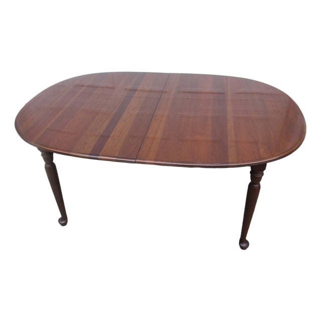 1980s Ethan Allen Cherry Kitchen Dining Room Table For Sale