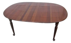1980s Ethan Allen Cherry Kitchen Dining Room Table