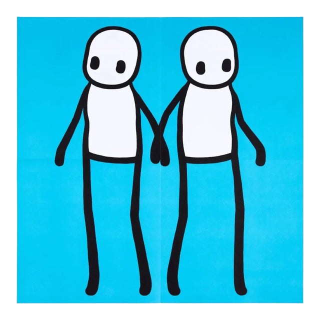 Stik, Holding Hands (Blue), 2020 For Sale