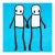 Stik, Holding Hands (Blue), 2020 For Sale