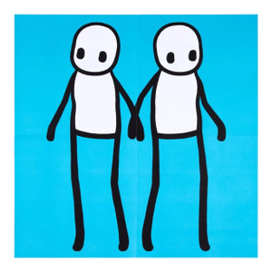 Stik, Holding Hands (Blue), 2020
