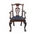 Chippendale High End Vintage Solid Mahogany Traditional Chippendale Style Dining Arm Chair 102488 For Sale - Image 3 of 10