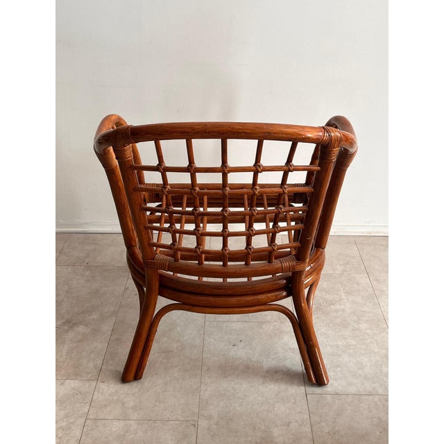 Italian Woven Bamboo Armchairs, 1960s, Set of 2 For Sale - Image 14 of 15