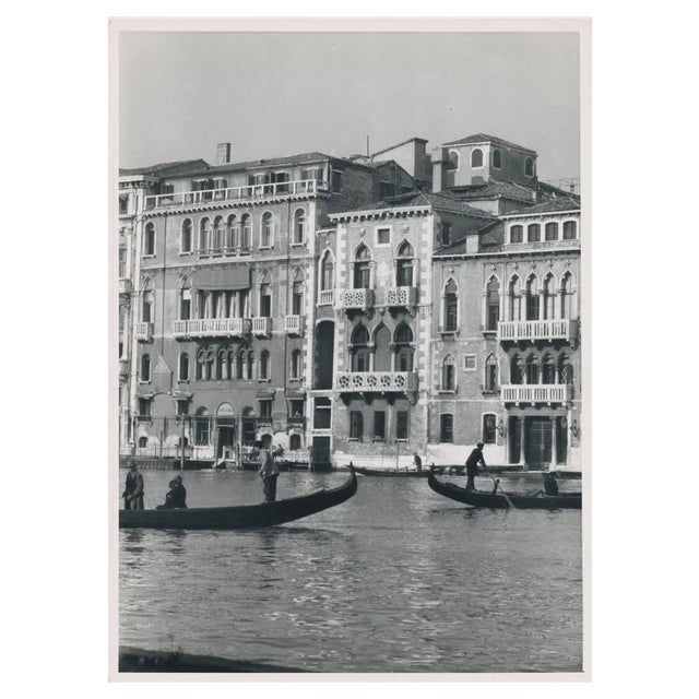 Waterfront, Italy, 1950s, Black & White Photograph For Sale