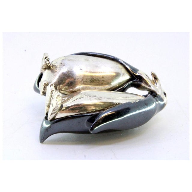 Silver Penguins, Set of 2 For Sale - Image 5 of 7