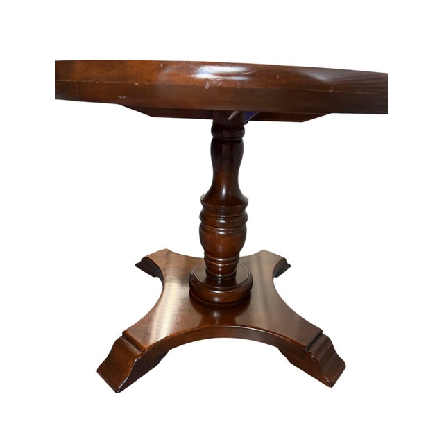 Late 20th Century Dining Game Table With Glass Top Attributed to Miller Desk For Sale - Image 4 of 11