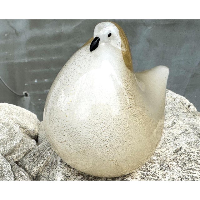 Venice Pigeon Figurine in Golden Glass from Barovier & Toso, 1950s For Sale - Image 14 of 18
