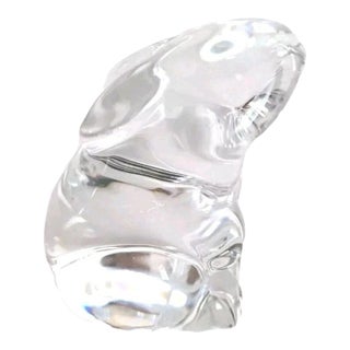 Baccarat 3" Crystal Sitting Bunny - Retired - For Sale
