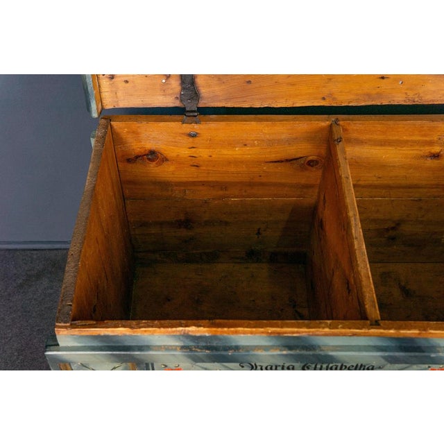 Large Antique Softwood Chest For Sale - Image 10 of 18