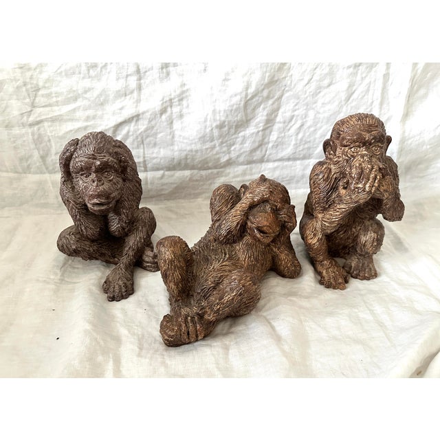 CBK Set of "See No Evil" Monkeys For Sale In Palm Springs - Image 6 of 7