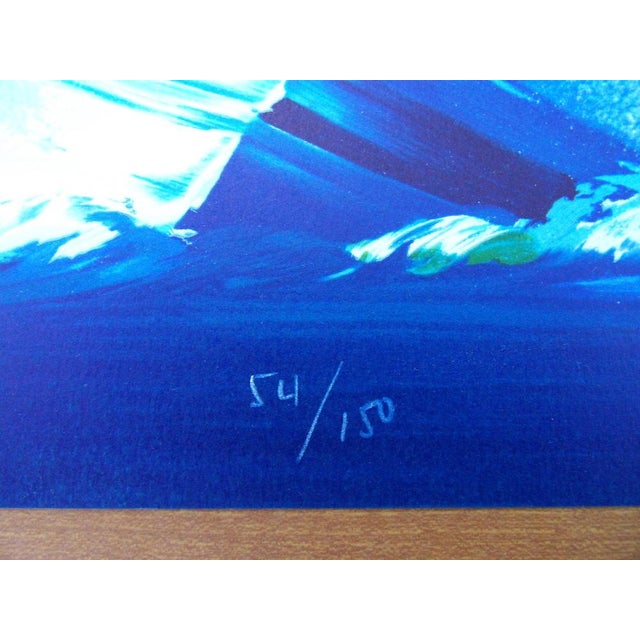 Victor Spahn, Course de voiliers en tête, Lithograph For Sale - Image 4 of 6