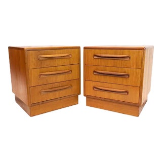 1960s Vintage G Plan Teak 'Fresco' Chests by Victor Wilkins - a Pair For Sale