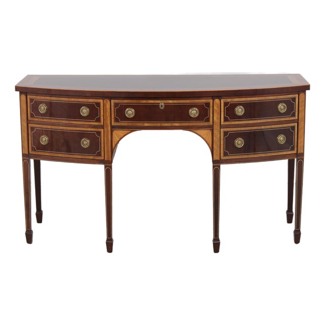 Baker Historic Charleston Inlaid Mahogany Sideboard For Sale