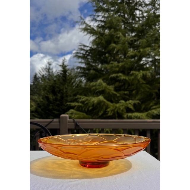 Early 20th Century Amber Bird Motif Decorative Bowl For Sale - Image 16 of 18