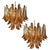 Italian Amber Murano Glass Petal Chandeliers, Set of 2 For Sale - Image 14 of 14